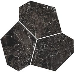 Kerama Marazzi Прованс Марсель керамогранит Декор наборный чёрный матовый обрезной 26.5*25.5*9