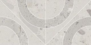 Kerama Marazzi Прованс Тараскон декор Бордюр серый светлый матовый обрезной 30*14.7*9