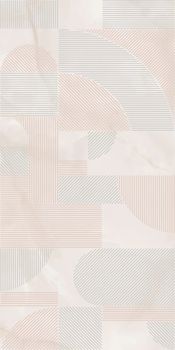 Kerama Marazzi Прованс Сен-Тропе настенная плитка Декор розовый светлый глянцевый обрезной 60*119.5*9