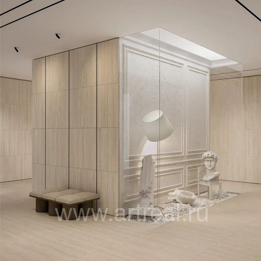 Kerama Marazzi Прованс Про Травертин Керамогранит Kerama Marazzi Прованс Про Травертин в интерьере