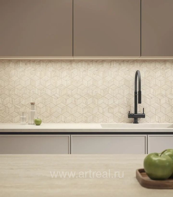 Kerama Marazzi Прованс Про Травертин Керамогранит Kerama Marazzi Прованс Про Травертин в интерьере