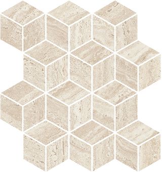 Kerama Marazzi Прованс Про Травертин декор Декор мозаичный бежевый светлый матовый обрезной 34.5*37*9