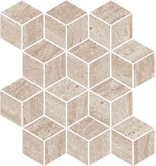 Kerama Marazzi Прованс Про Травертин декор Декор мозаичный бежевый матовый обрезной 34.5*37*9