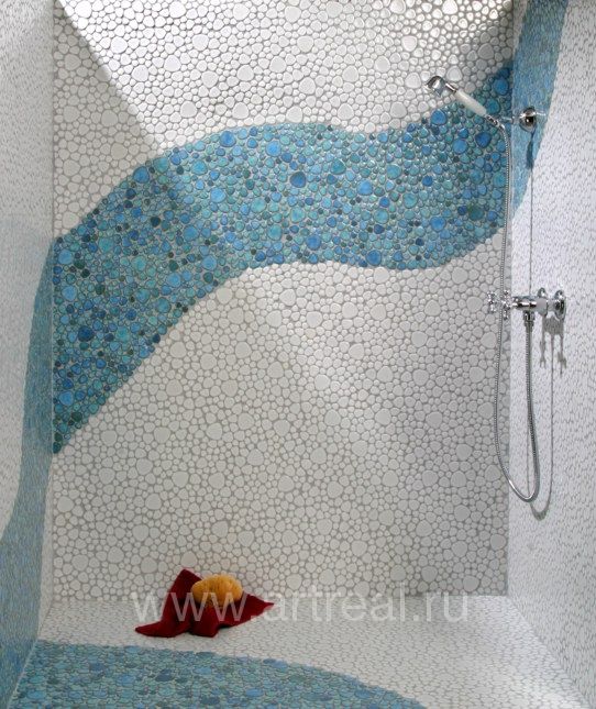 Hoppe Pebbles Мозаика Hoppe Pebbles в интерьере