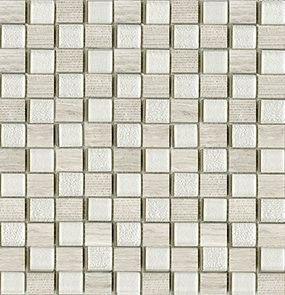 L'antic Colonial Mosaico мозаика Time Text Silver Wood 2,3x2,7 28.5*29.5