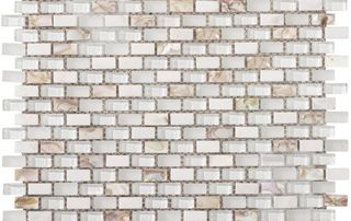 L'antic Colonial Mosaico мозаика Tribal Pearl White 1x2 28.3*28.6