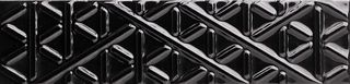 Quintessenza Memento настенная плитка Trame Nero 2 20*5
