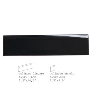 Quintessenza Bucchero бордюр Bullnose lineare 26.6*6.5