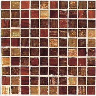 Vitrex Gold Bronze мозаика Rosso Ramato Mix 2x2 32.5*32.5
