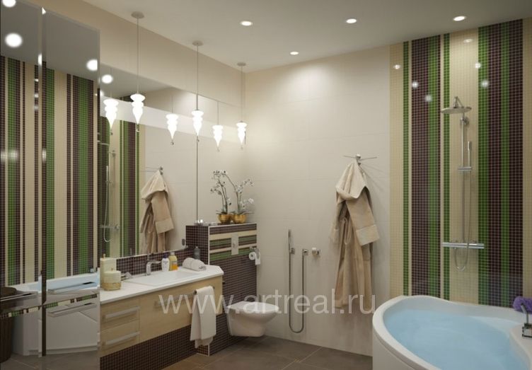 Natural Mosaic Color Palette Мозаика Natural Mosaic Color Palette в интерьере