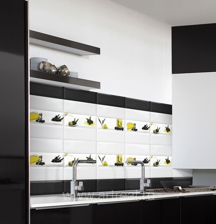 Керамическая плитка Absolut Ceramica Olives в интерьере кухни Керамическая плитка Absolut Ceramica Olives в интерьере кухни
