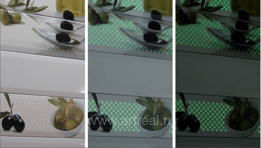 Декор Fluor из серии Absolut ceramica светится в темноте Декор Fluor из серии Absolut ceramica светится в темноте