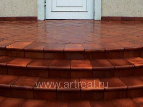 Интерьер испанской клинкерной плитки Albany Teka фабрики Gres de aragon