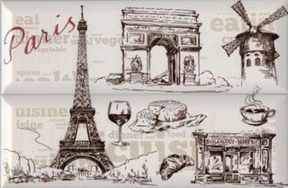 Absolut keramica Paris панно AK0985B Comp. Paris ( 3 шт.) 30*30