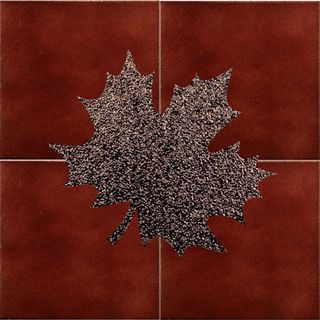 Gres de aragon Albany Siena панно Кленовый Лист Панно Diamond 50*50