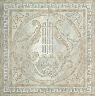 Edilcuoghi Onyx декор Lira Singolo White/Grey 48.4*48.4