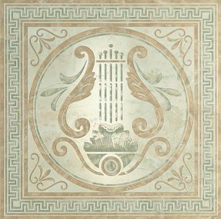 Edilcuoghi Onyx декор Lira Singolo Green/Almond 48.4*48.4