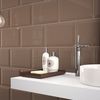 Керамическая плитка Oxford в ванной в цвете Cacao.
