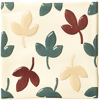 Bayker Memorie настенная плитка Inserto Foglie Prugna 10*10