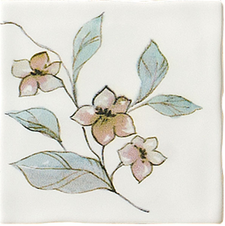 Bayker Memorie декор Inserto Jardin Giallo Memorie Bianco 10*10