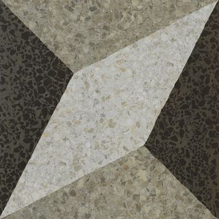 Settecento Accademia декор Decoro Rombo Bianco Grigio Nero  47.8*47.8