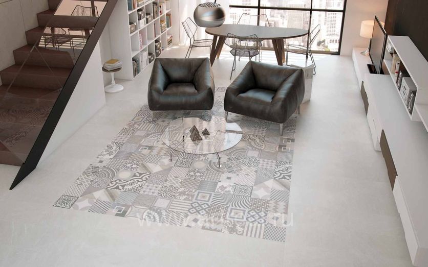 Керамогранит Peronda Botania в гостиной Керамогранит Peronda Botania в гостиной