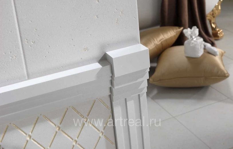 Отделка угла спецэлементами из коллекции Peronda Treasure