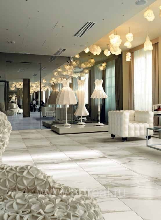 Керамогранит Marazzi ceramica EvolutionMarble в холле Керамогранит Marazzi ceramica EvolutionMarble в холле