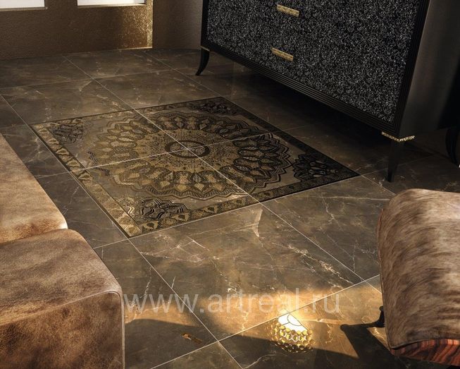 Керамогранит Cosmopolitan Pulpis в интерьере.