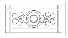 Gardenia Orchidea Charme панно Rosone Luxury 117.5*59*1.05