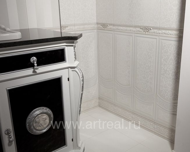 Керамическая плитка Venus Queen Olga в интерьере ванной