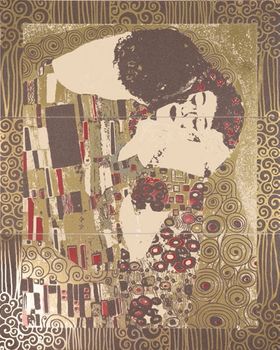 Emil Ceramica Details (Klimt) панно Comp.details Pannel Bacio 65k87ra 3pz 60*75