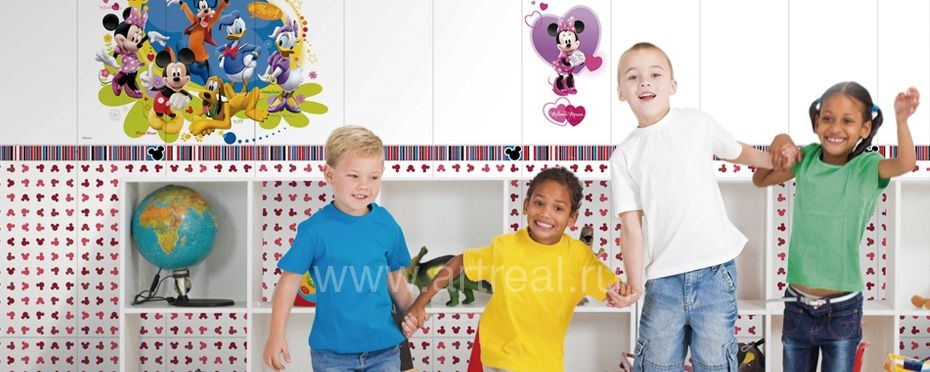 Керамическая плитка Disney Mickey&Friends в интерьере. Керамическая плитка Disney Mickey&Friends в интерьере.
