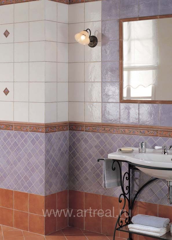 Керамическая плитка Naxos Terramare в ванной