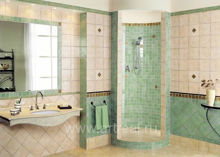 Керамическая плитка Naxos Terramare в интерьере