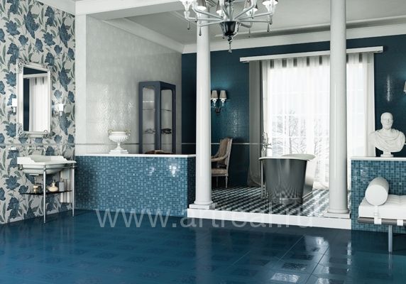 Керамическая плитка Florence в интерьере ванной.