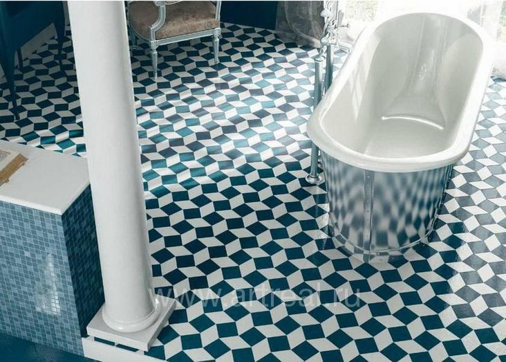 Керамическая мозаика Florence цветом Marine.