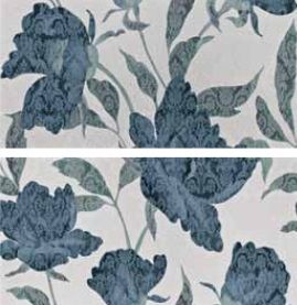 Naxos Florence декор Fascia Flora Blu 32.5*65