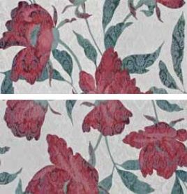 Naxos Florence панно Fascia Flora Red 65*65