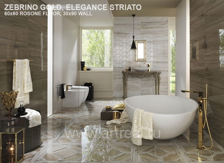 Керамическая плитка Impronta Marmi Imperiali в интерьере