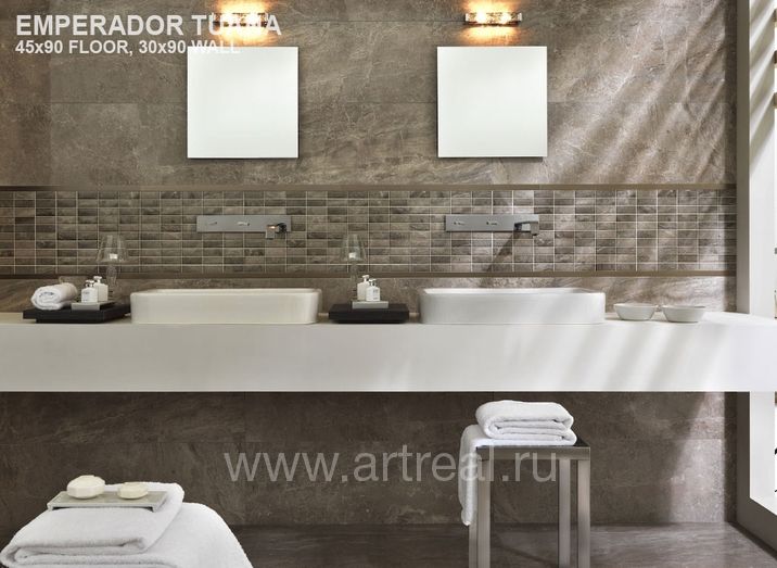 Ванная в отделке плиткой  Impronta Marmi Imperiali