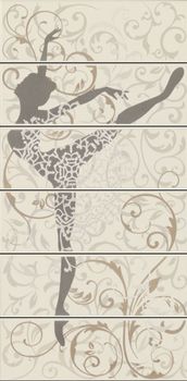 Панно Crema Ballerina B 30*60