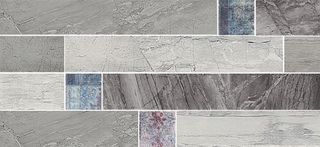 Brennero Infinity напольная плитка Mix Osso Perla-Silver-Inox 89*14.9