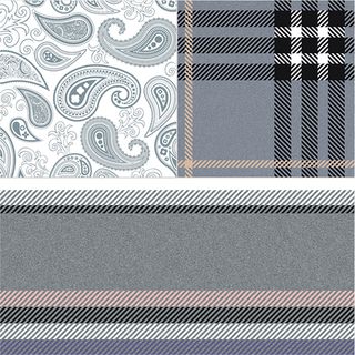 Dual Gres Paisley декор Paisley Cenefa Gris 45*45