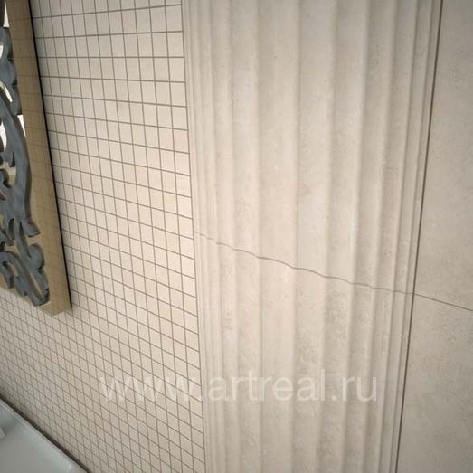 Мозаика и колона из серии  Gardenia Canova в интерьере