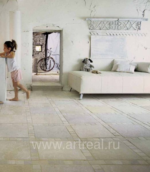 Интерьер коллекции керамогранита Flagstone завода Casa Dolce Casa