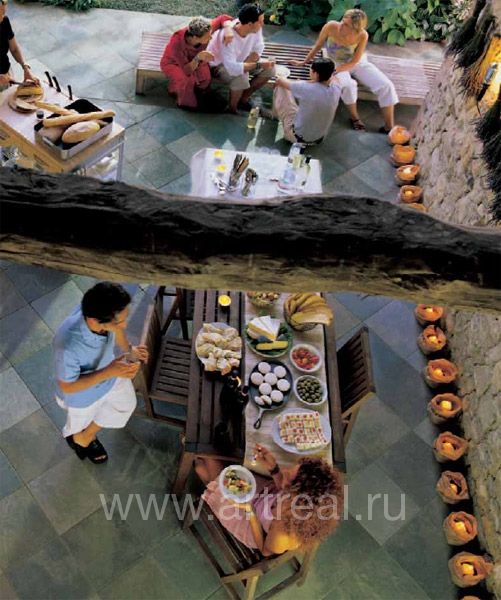 Интерьер коллекции керамогранита Flagstone завода Casa Dolce Casa