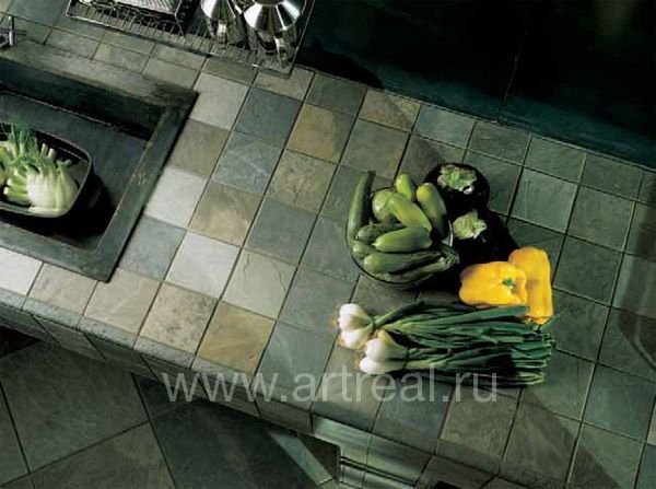 Интерьер коллекции керамогранита Flagstone завода Casa Dolce Casa