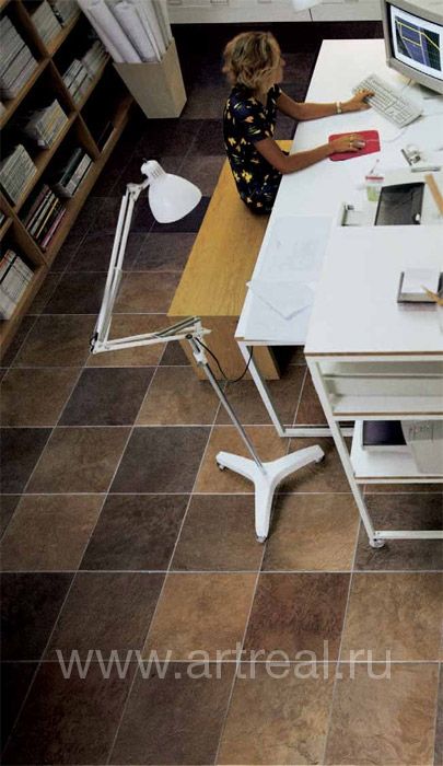 Интерьер коллекции керамогранита Flagstone завода Casa Dolce Casa