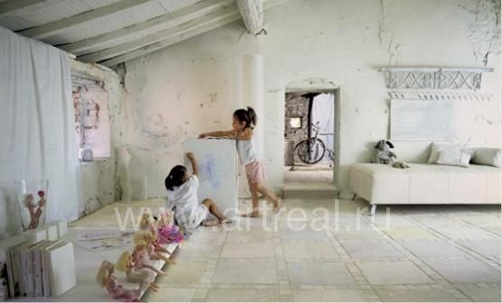 Интерьер коллекции керамогранита Flagstone завода Casa Dolce Casa